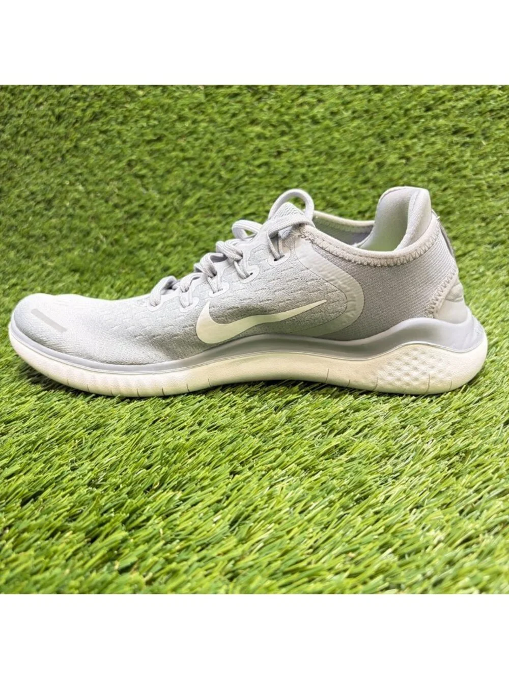 Nike Free RN 2018 Womens Size 9.5 Wolf Gray Athletic Running Shoes Sneakers